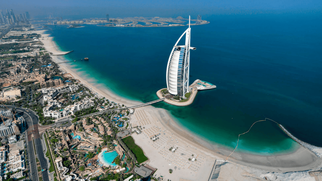 Dubai nhìn từ trên cao.