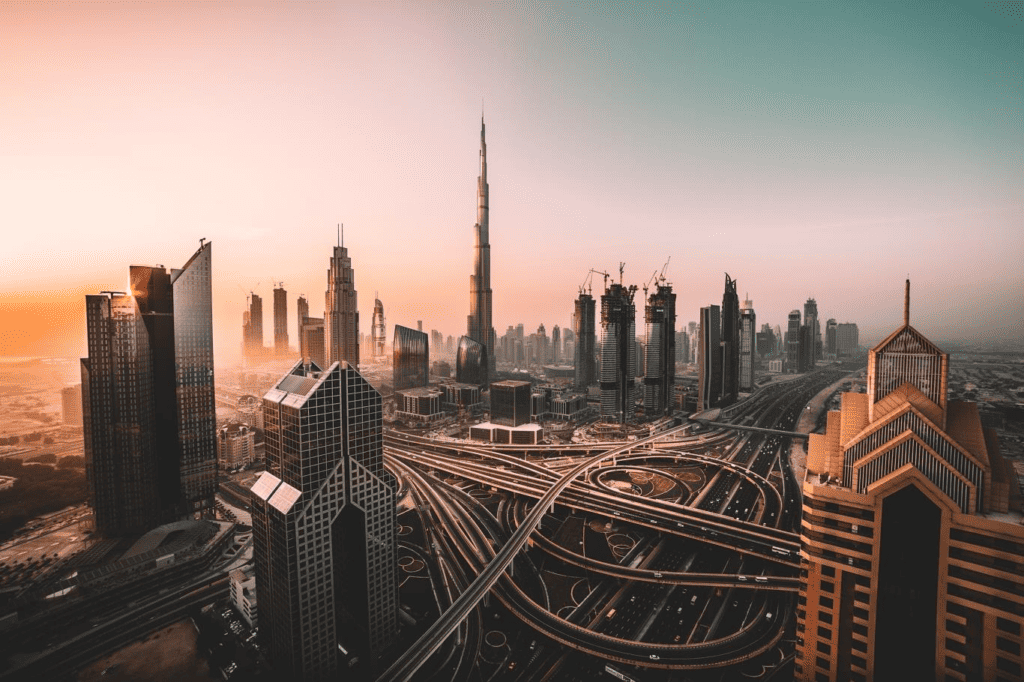 Những toà nhà chọc trời tại Dubai.