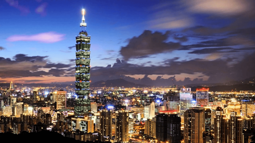 Tháp Đài Bắc 101 nổi tiếng.
